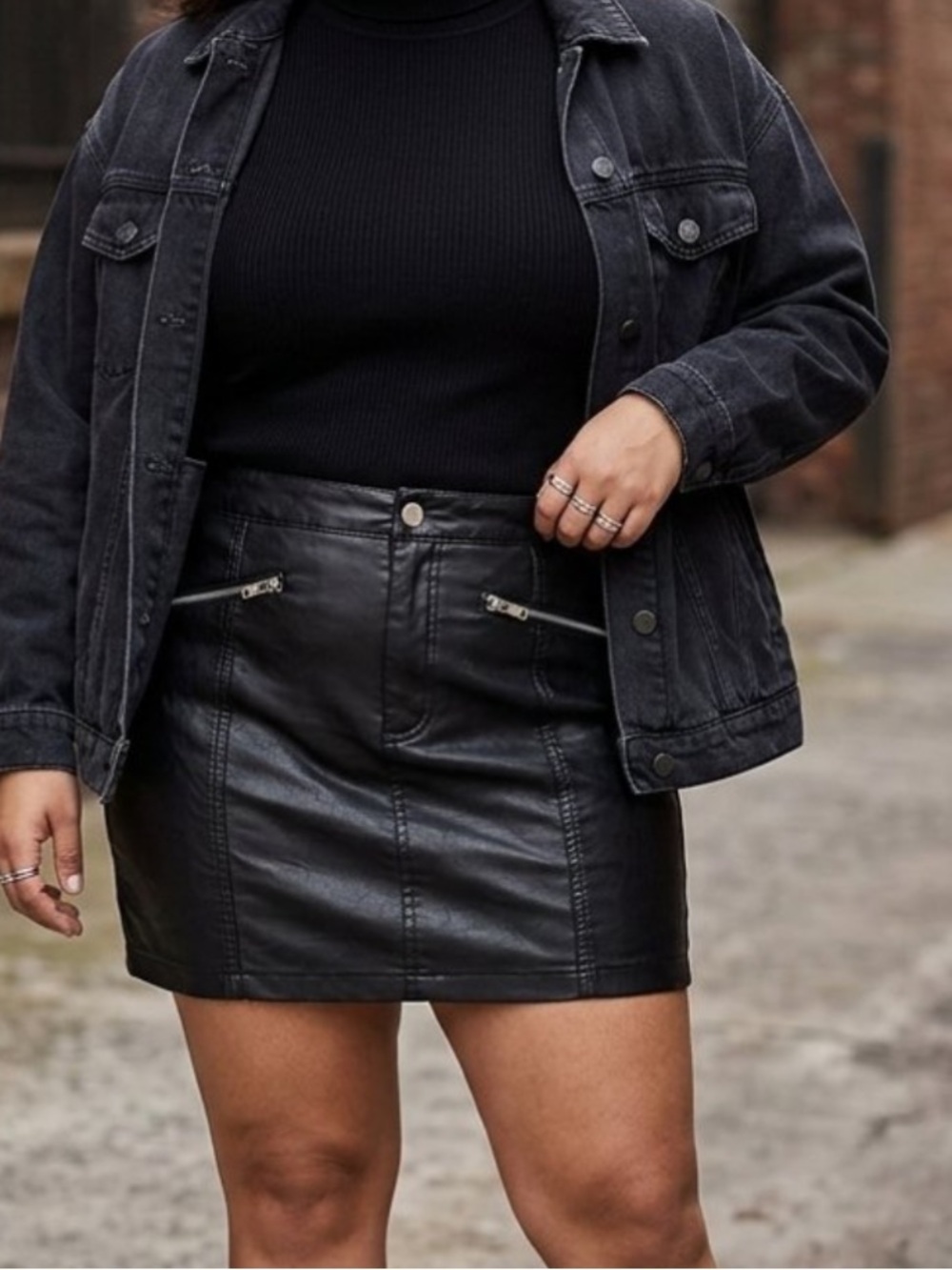 H&M Black Denim Jacket
